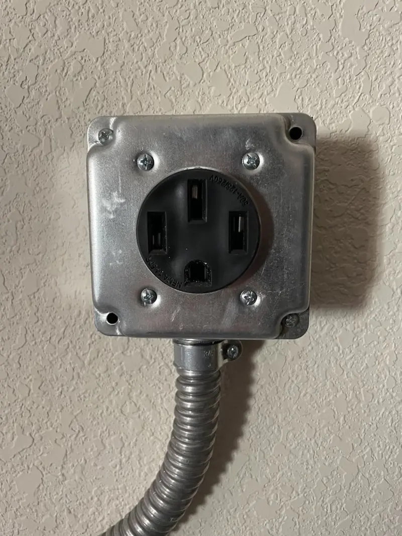 NEMA 14-50 outlet installed for Electrical Panel Upgrade in Hermosa Beach